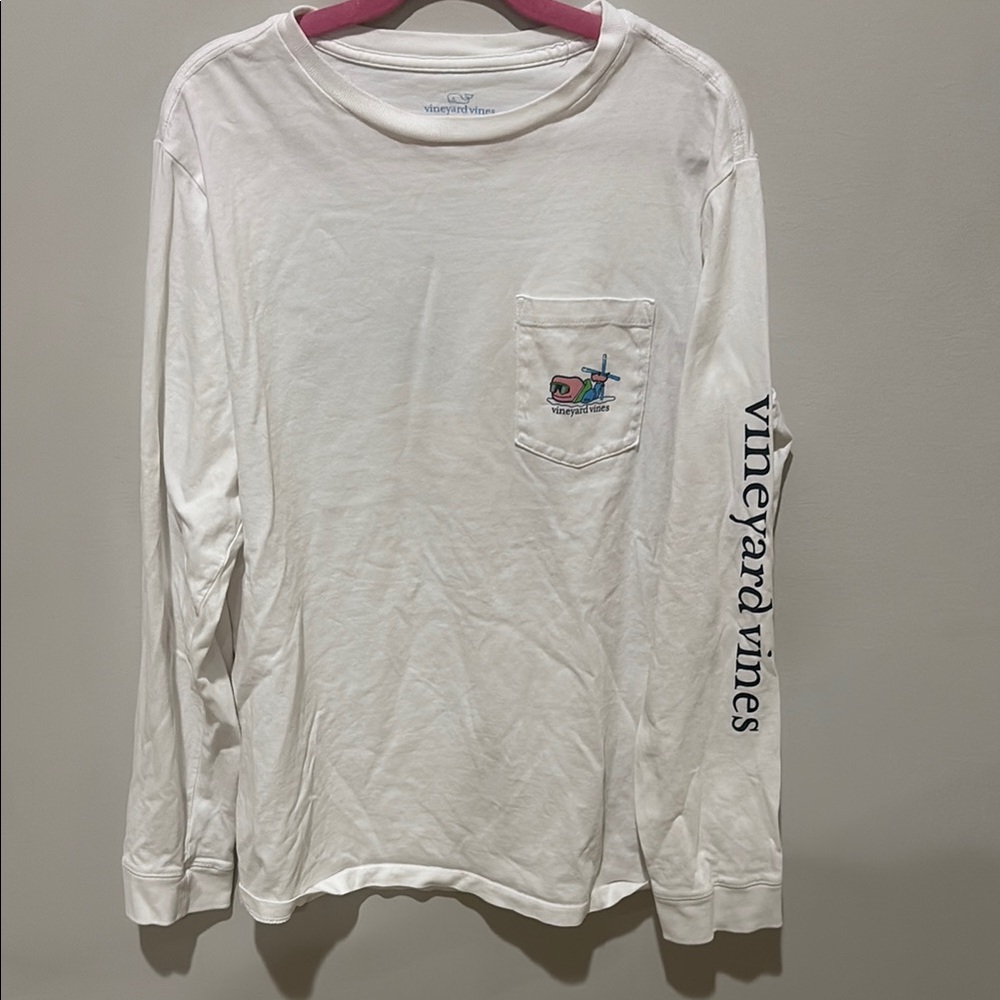 Vineyard Vines White Long Sleeve Tee